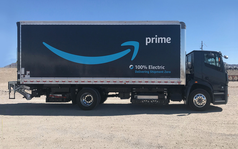 Morgan Amazon Prime electric delivery truck