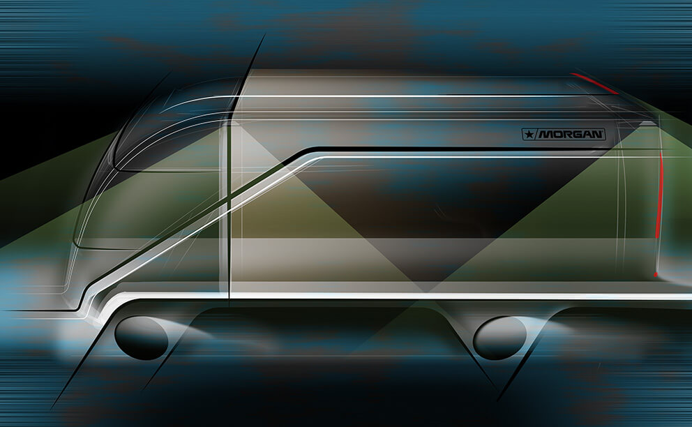 Morgan Middle Mile Concept Vehicle Sketch
