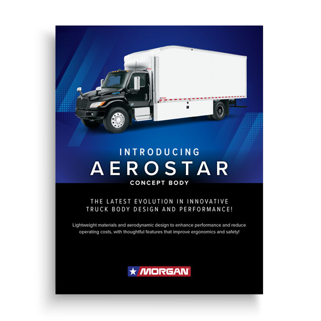 Morgan Aerostar concept truck body with aerodynamic design and lightweight construction