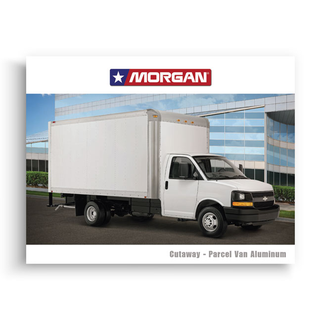 Morgan cutaway parcel van aluminum truck body for commercial delivery applications