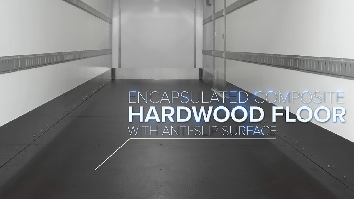 encapsulated composite hardwood floor with anti-slip surface