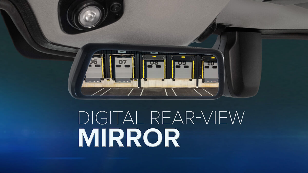view of digital rear view mirror