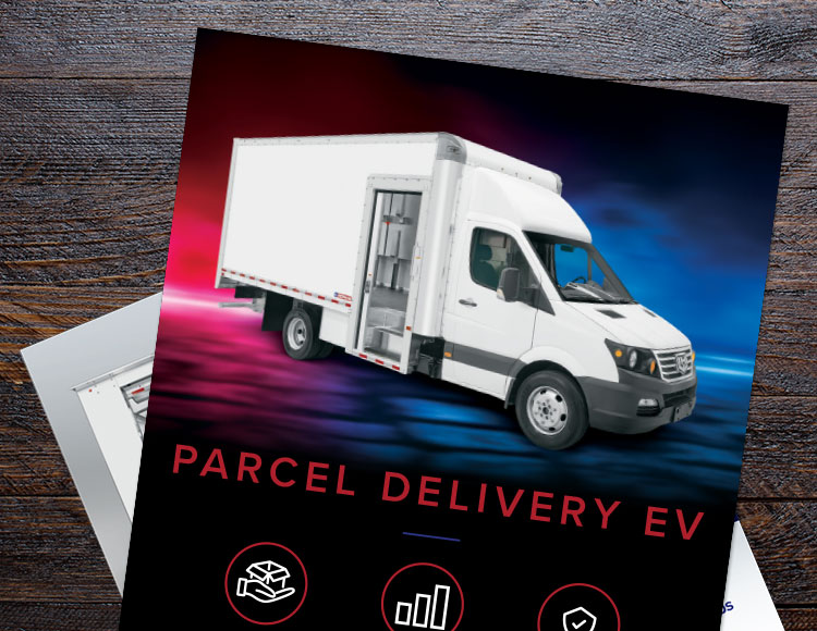 Parcel Delivery Electric Vehicle brochure cover