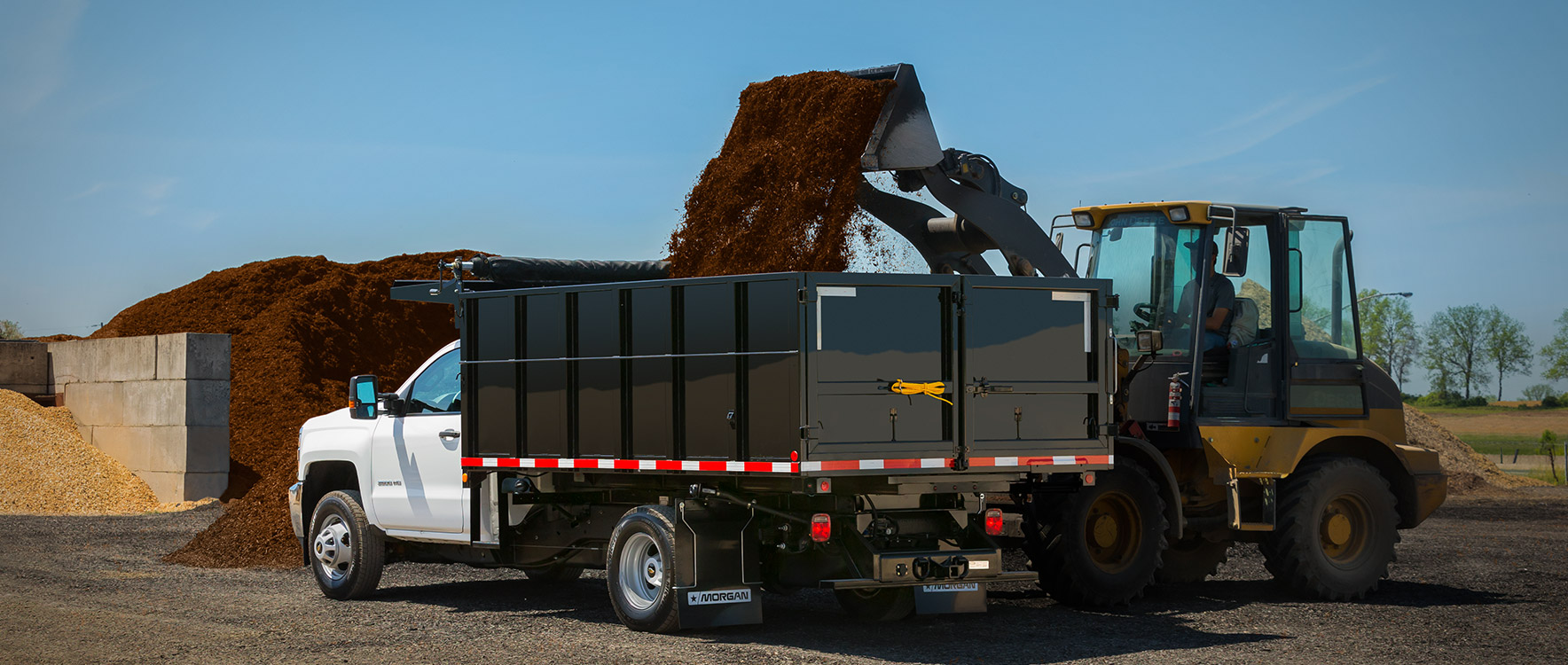 Platform/Dump LandscaperPro loading mulch